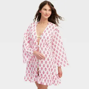 Women's Bouquet Tie-Front Swimsuit Cover Up - Roller Rabbit