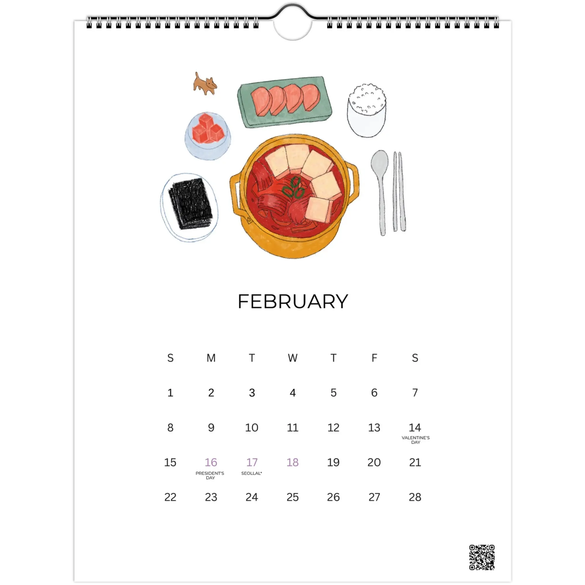 2026 Calendar (US & Canada)