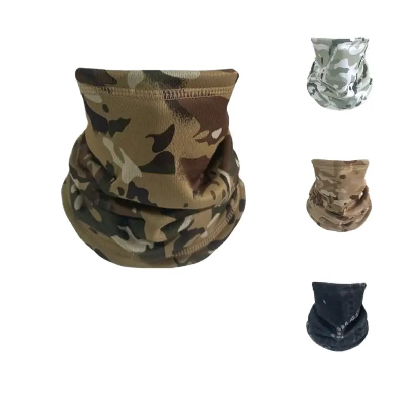 Camouflage scarf winter warm headscarf outdoor cycling mask cold warm neck cover sports headgear