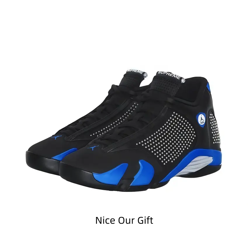 Sleek Black Leather High-Tops With Royal Blue Midsole Accents, Silver Studs Across The Upper, And A Sculpted Heel Vent Inspired By Supercar Intakes — Designed For A Bold, Punk-Rock Streetwear Look That Pops Against Dark Denim Or Monochrome Outfits