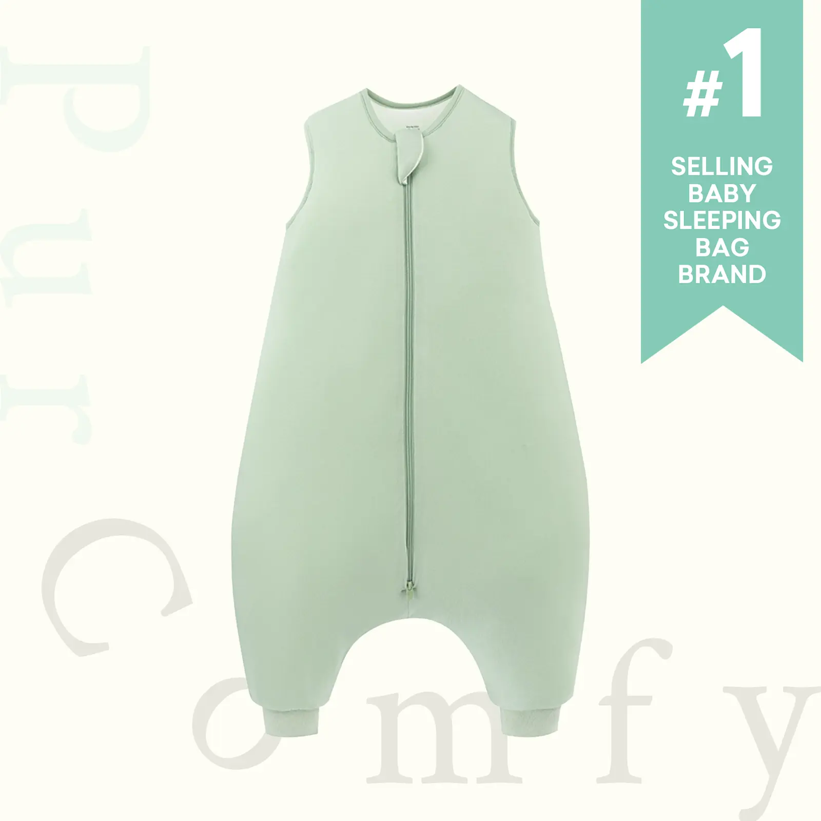PurComfy Supersoft Toddler Sleep Sack with Feet, 1.0 TOG Premium Bamboo Viscose Sleep Bag Walker with Legs, 2-Way Zipper pajamas, Wearable Sleepwear with Legs, (6Months-4T)