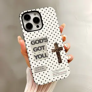 Cross Design Phone Case for iPhone Samsung 17Pro Max Air 16 15Plus 14 13 12 11 XR XS Galaxy S25 S24 S23 S22 A71 A56 A55 A54 A53 A52, Two-in-one double-layer protection, Shockproof Drop, Protection Durable, Christian Gift for Everyone.
