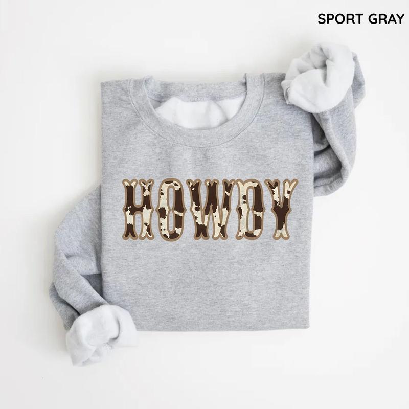Howdy Sweatshirt, Western Shirt, Texas Sweatshirt, Cowboy Shirt, Southern Shirt, Boho Shirt, Cowgirl Sweatshirt, Country Sweatshirt