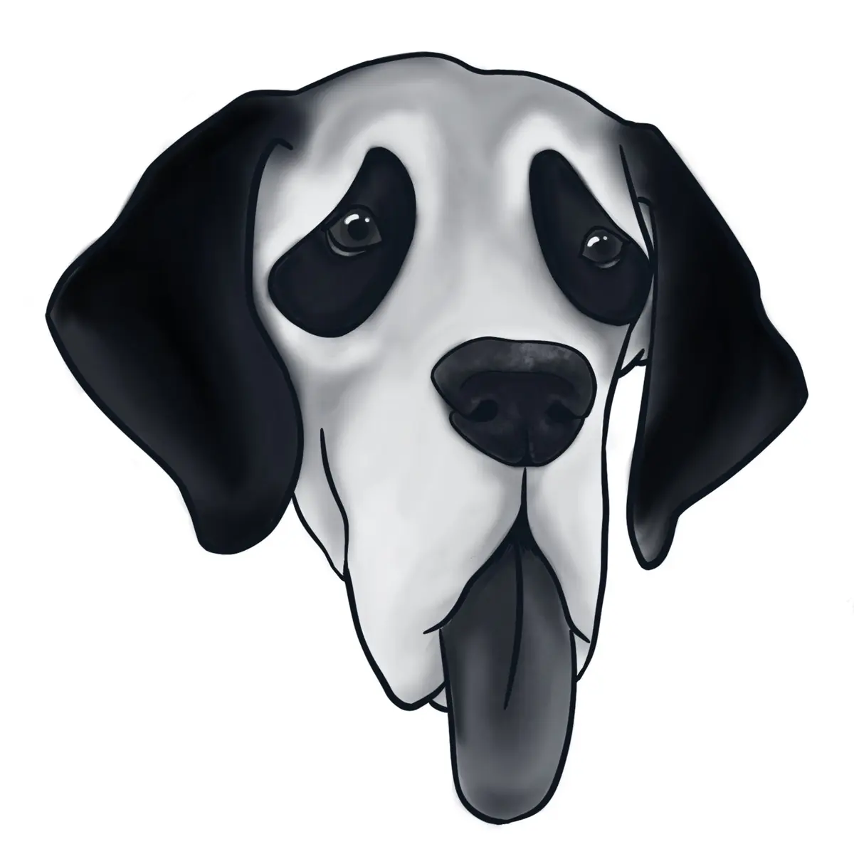 Ghostface Dog vinyl sticker holographic iridescent