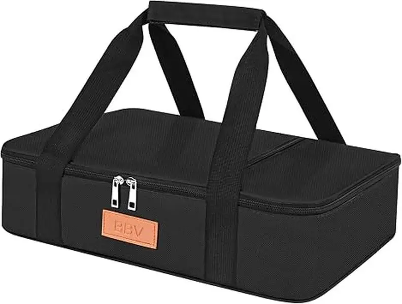 Insulated Food Carrier Bag - Hot & Cold Food Preserving Storage Bag for 9"x13" Containers - Great for Casseroles, Picnics, Potlucks