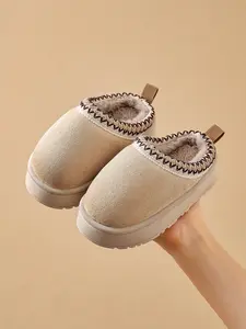 Autumn Winter Slippers, Warm Indoor Home Shoes for Boys & Girls, Fashion Thick Plush Design, Comfortable Kids Footwear, Thick Bottom Slippers, Thick Sole Slippers, House Slipper