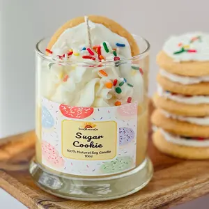Sugar Cookie Candle. Dessert candles. Cookie candles. Birthday candle ideas. Food candles.