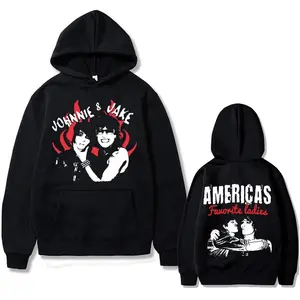 America'S Favorite Ladies Jake Webber And Johnnie Guilbert Graphic Hoodie Men Fashion Casual Sweatshirt Male Oversized Hoodies Hot Selling Printed Hoodie Loose-Fitting Hooded Sweatshirt