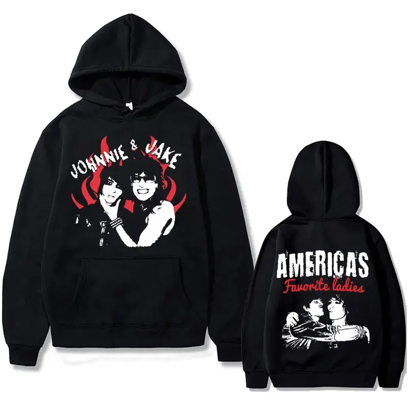 America'S Favorite Ladies Jake Webber And Johnnie Guilbert Graphic Hoodie Men Fashion Casual Sweatshirt Male Oversized Hoodies Hot Selling Printed Hoodie Loose-Fitting Hooded Sweatshirt