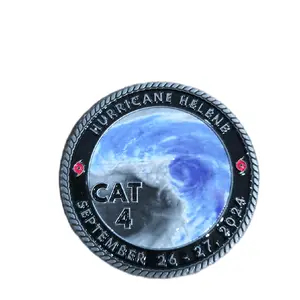 Hurricane Helene Commemorative Coin CAT 4 September 26 2024 Collectible Weather Souvenir
