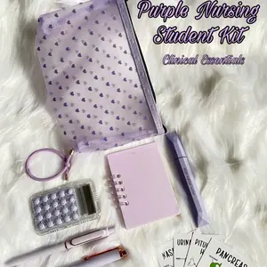 Purple Nursing Student Kit | Clinical Essentials, Pen, Calculator, Highlighter