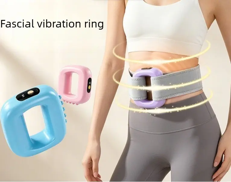Fascia Ring Vibration Massager | Rechargeable Muscle Relaxation Device | Yoga Sculpting Companion | Soreness Relief & Toning