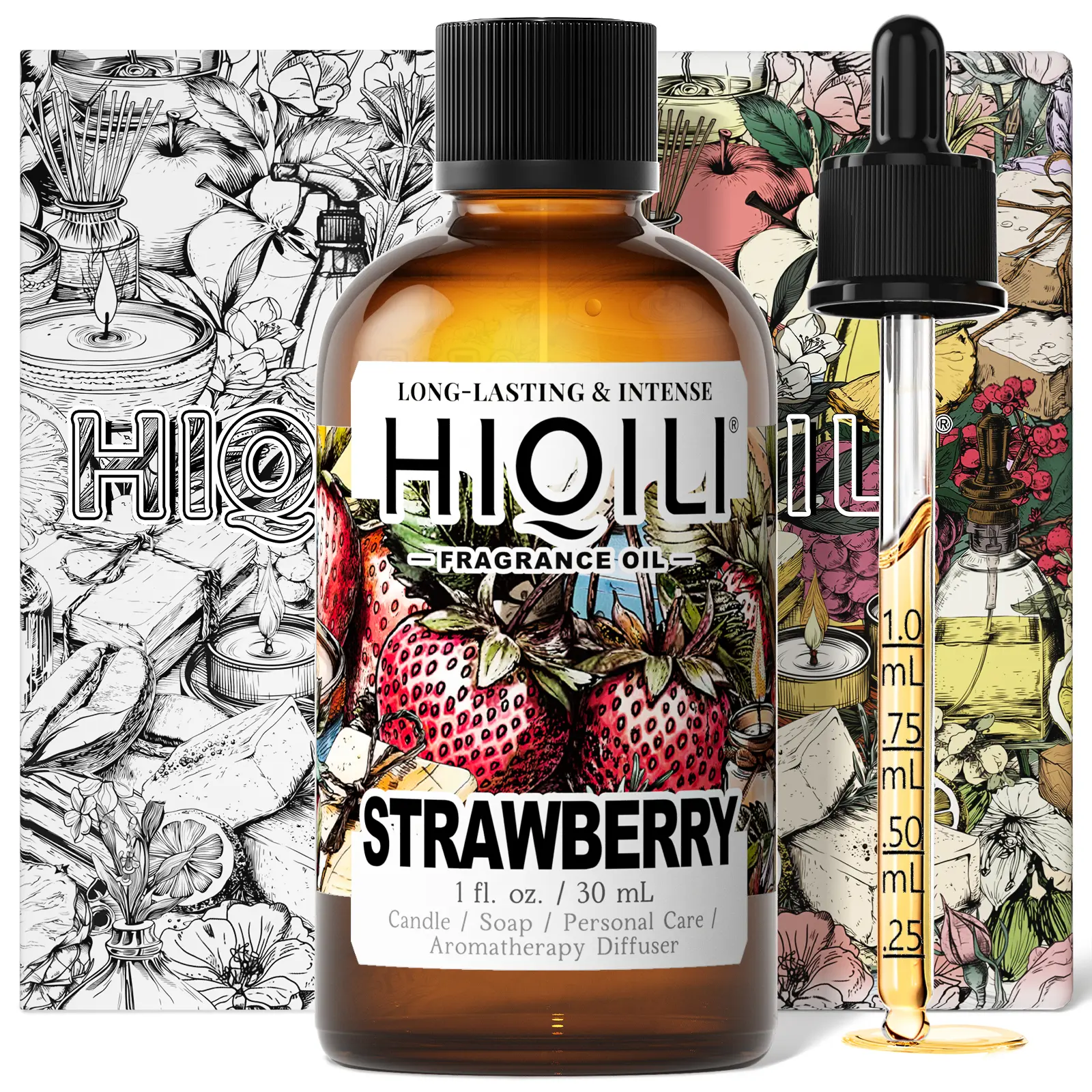 Premium Strawberry Fragrance Oil - Long-Lasting Home Fragrance for Diffusers, Dryer Balls, Candles