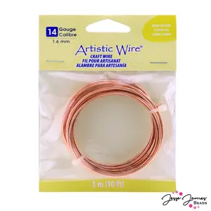 Beadalon Craft Wire 14 Gauge in Bare Copper