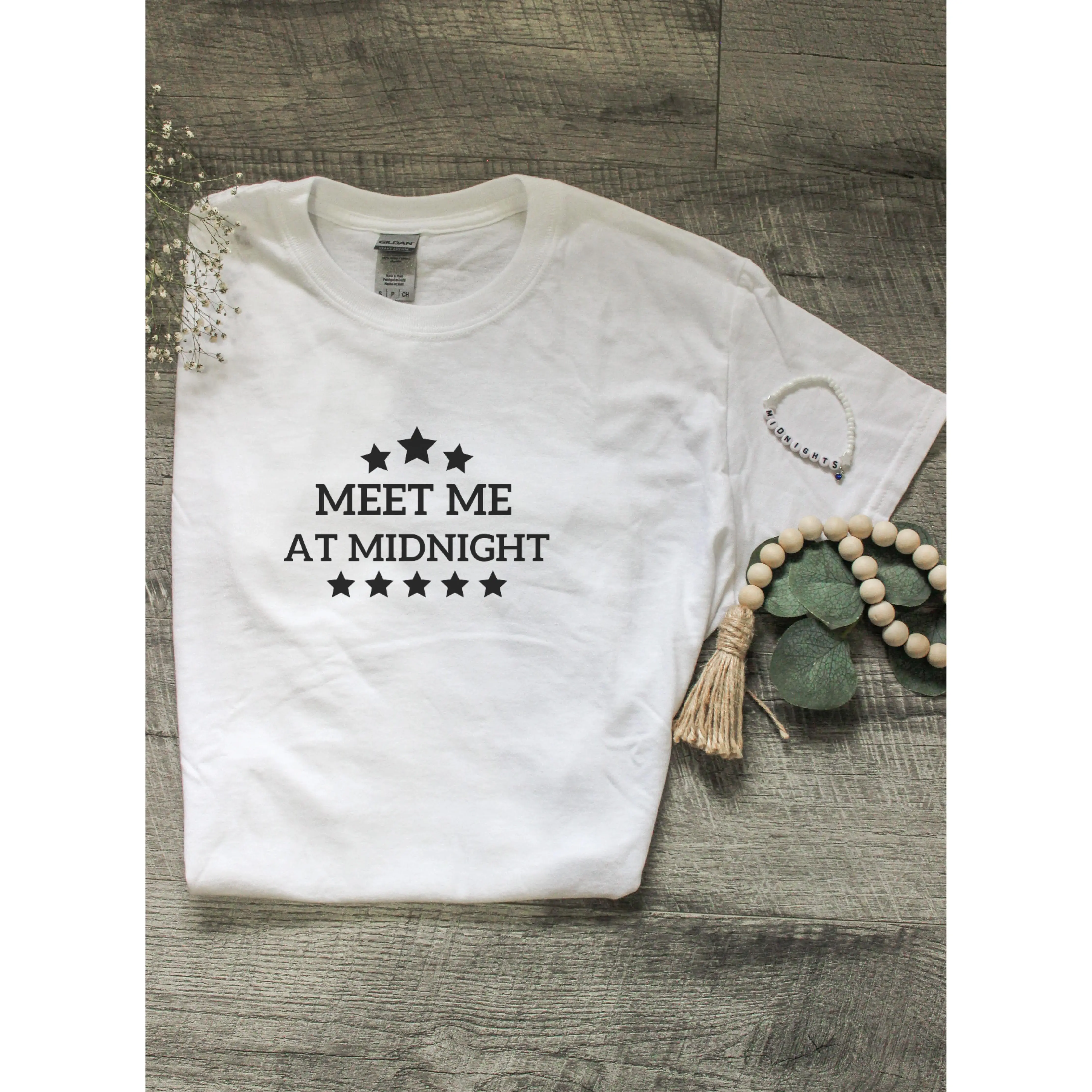 Meet Me At Midnight Graphic Tee & Midnights Bracelet