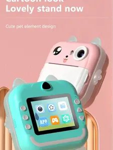 Children Kids Camera Instant Print Mini Digital Video for 1080P HD Screen Outdoor Toy Thermal Paper