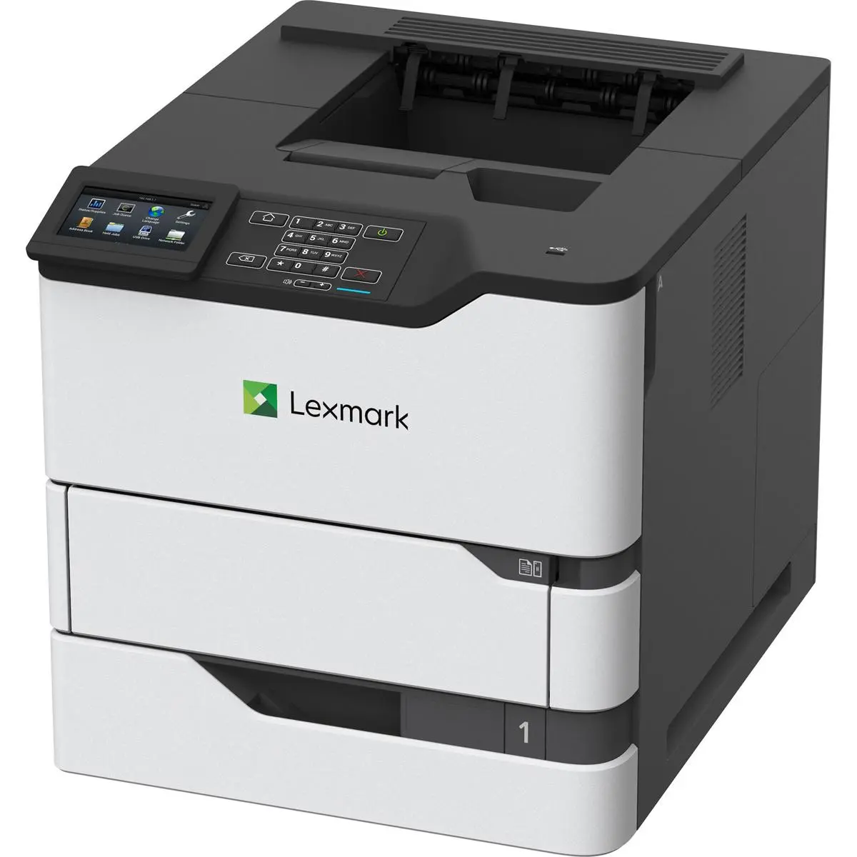 Lexmark MS822de Touch Screen Monochrome Laser Printer, 55 ppm, 650 Pages Standard
