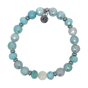 TTT Live Exclusive Aqua Agate Stacker Bracelet