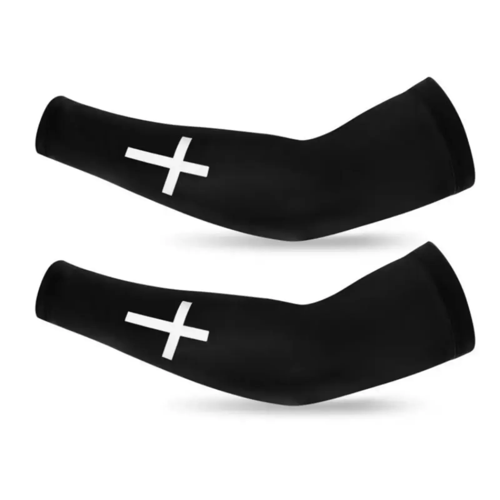 Unisex 15-Inch Criss Cross Fashionable UV Arm Sleeves - Polyester Cooling Arm Sleeves Cover, Sunproof Elastic Sports Cuffs for Outdoor Boating, Sports Activities