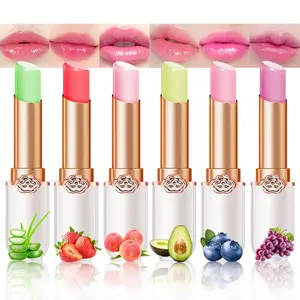 6pcs Color Changing Lipstick,Lip Stain Long Lasting waterproof color changing lip gloss magic Moisturizer Lip Care Lip Balm Magic Lip Gloss Lip Tint Stain Gloss Set for Women (6Pcs)