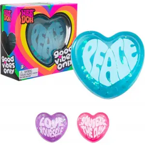 Schylling Needoh Good Vibes Only - Sensory Squeeze Toy - Colors May Vary (1 Per Pack)