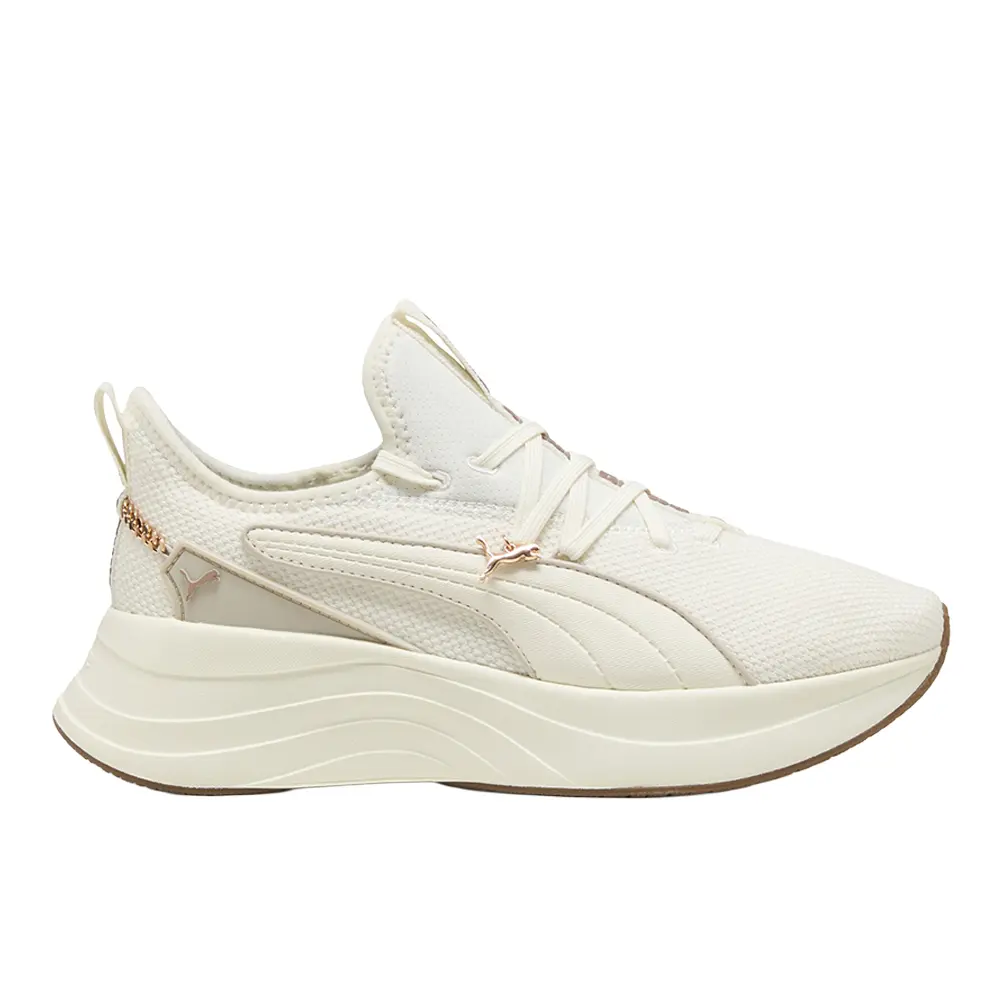 PUMA Womens Softride Sabrina Running Sneakers Shoes - Off White