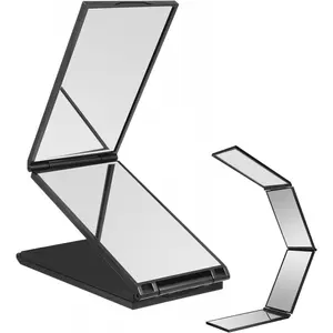 4 Way Mirror Foldable Makeup Mirror Portable 360 Degree Handheld Haircut Mirrors 4 Barber Desktop DIY Haircut Tool for Hair Cuting Styling Grooming Sided Self Haircuts for Home and Salon