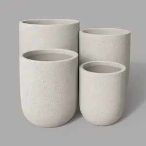 VT198ABCD - U-SHAPE FOAM LITE & CONCRETE PLANTER