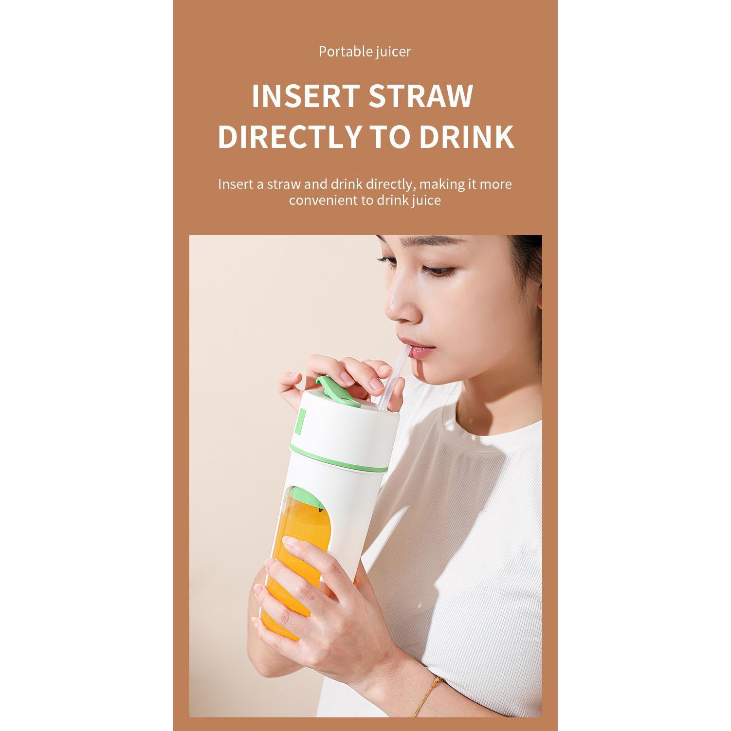 Kitchen Electric Juicer USB Charging Wireless Juices Blender Fruit Orange Mixer Squeezer Machine Ice Crush Cup Food Processor