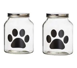 10 Strawberry Street Set of 2 Buddy Paw Canister, Medium