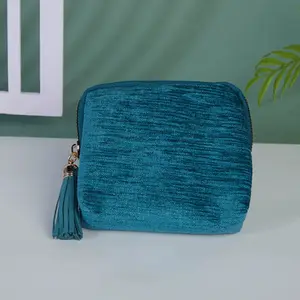 Portable Jewelry Storage Bag for Rings Bracelets and Bangles, Includes Tassel Zipper, Travel Jewelry Organizer for Easy Packing, Durable Storage Organizer