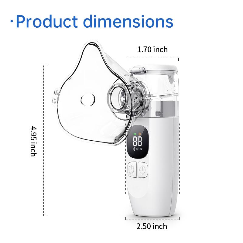 Portable Nebulizer - Adult And Children Nebulizer - Rechargeable Handheld Mesh Nebulizer Machine, for Travel And Home Use, Quickly Relieve Breathing Problems, Ultra-quiet