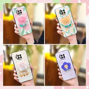 Simplicity Rotatable stand Phone Case For Xiaomi 10T Lite/Redmi Note9 PRO 5G/10i Soft Case TPU Waterproof phone lens protection glisten Skin feel silicone protective Cute Silicone