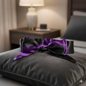 Satin Double-Sided Blackout Sleep Mask, Adjustable Light-Blocking Eye Cover for Travel & Rest. Soft Breathable Material, Multiple Wearing Styles, Unisex Comfort Design for Enhanced Sleep Quality.