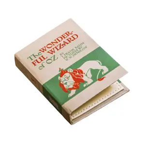 Wizard of OZ Book Replica Wallet – Hardcover-Style Book Wallet for Light Carry, 4 Card Slots, Coin Pocket, Unique Gift for Book Lovers