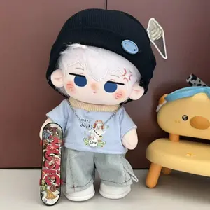 20cm Cotton Doll Clothes Set – Trendy Wide Leg Pants Outfit for Plush Dolls, Cute Unisex 20cm Stuffed Doll Costume New Arrival