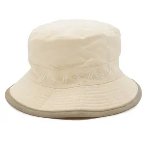 Pre-owned HERMÈS Linen Small Leather Goods Hermes Bucket Hat