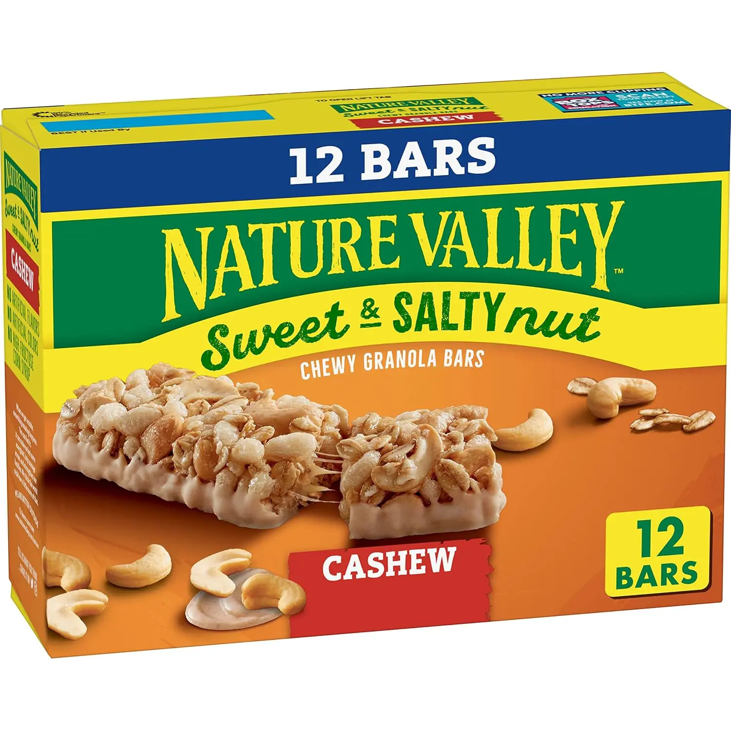 Nature Valley Granola Bars, Sweet and Salty Nut, Cashew, 12 ct, 14.4 OZ Snack