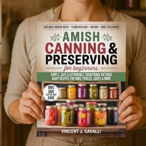 Amish Canning and Preserving for Beginners: The Complete Amish Guide with Step-by-Step Techniques, Safety Tips, and Authentic Recipes for Jams, Pickles, Soups & More
