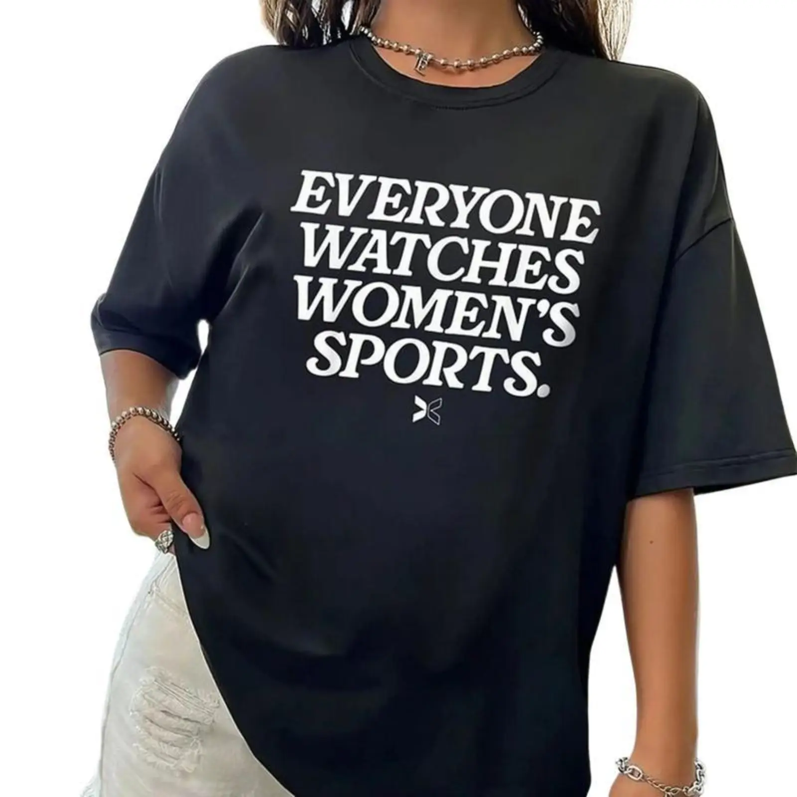 Everyone Watches Women's Sports T-Shirt Breathable Gym Workout Running Fitness Top Lightweight Comfortable Activewear Short Sleeve Tee