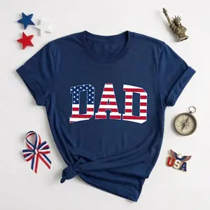 [Sale off up to 50%] USA Flag Dad Shirt, Patriotic Father's Day Gift, American Flag Dad T-Shirt, 4th of July Dad Tee, Proud American Dad Shirt, Gift for Dad, Graphic Streetwear T-shirt