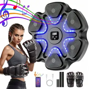 Wall-mounted smart silent music boxing machine, professional aerobic boxing fitness and stress-relief equipment, suitable for adults, ideal for home gyms