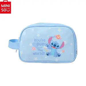 Disney Stitch Makeup Bag, Large Capacity Handheld Toiletry Organizer, Convenient Travel Cosmetic Storage Bag, Cute Cartoon Style Holiday & Holiday Haul