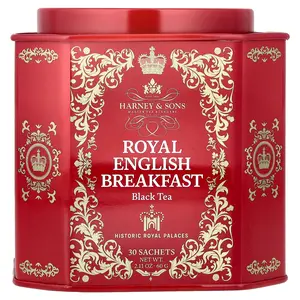 Harney & Sons Royal English Breakfast, Black Tea, 30 Sachets, 2.11 oz (60 g)