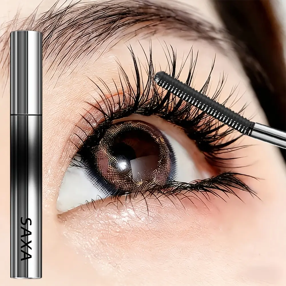 Iron Curling Mascara, Lengthening and Volumizing, Long Lasting Mascara Balm, Enhances Natural Look, Waterproof Formula, Suitable for All Skin Types, Perfect for Daily Use, Fluffy Lashes Mascara, Voluminous Lengthening Mascara