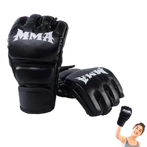 Boxing Gloves , MMA Gloves Kickboxing Gloves, Half Finger Punching Bag Gloves, Fighting Gloves UFC Gloves for Men Women Boxing Training