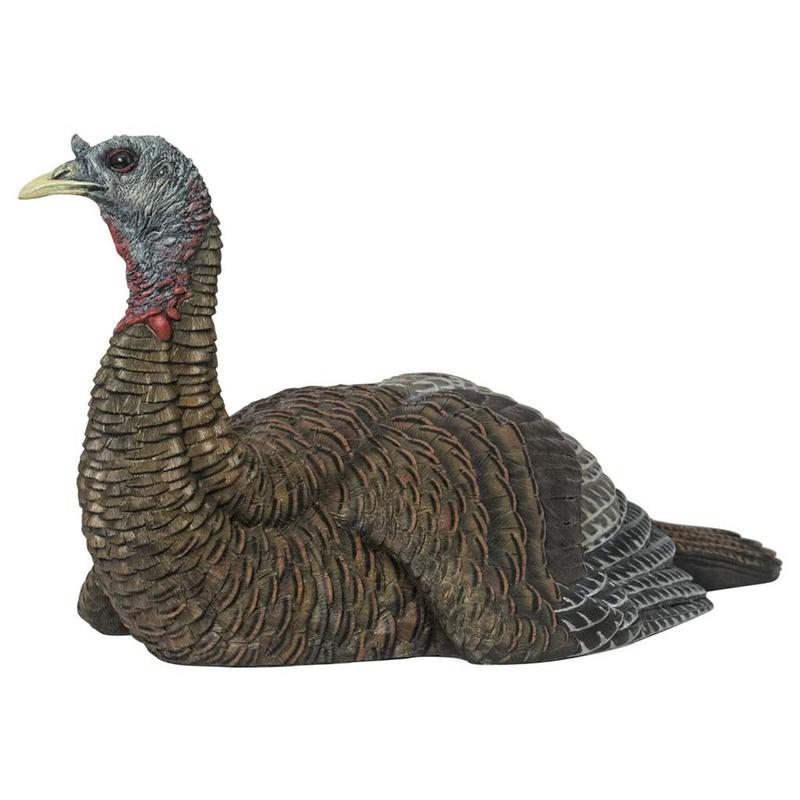 Avian X  Turkey Decoy Lay Down Hen, Black & Brown