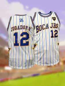 90s Retro Striped #12 Basketball Jersey | Embroidered Breathable Mesh Vintage Tank Top