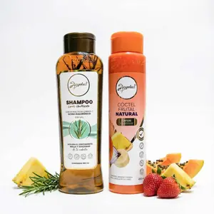 Anyeluz Shampoo de romero y Anyeluz coctel de frutas naturales (2 pack)
