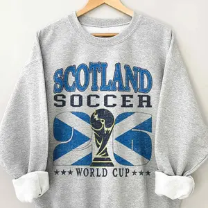 Scotland 2026 Soccer Sweatshirt, 90s Flag Team, Gift For Fans